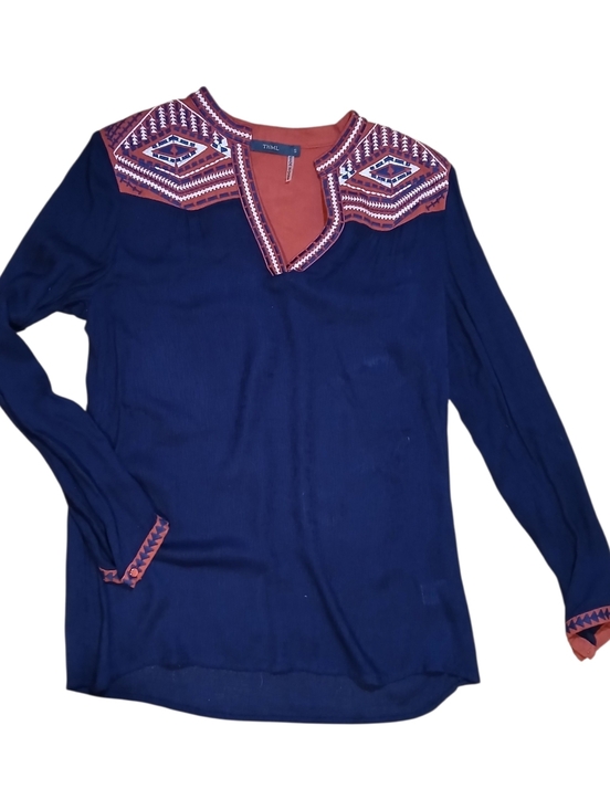 THML Tops - THML Embroidered Tunic Long Sleeves Size Small